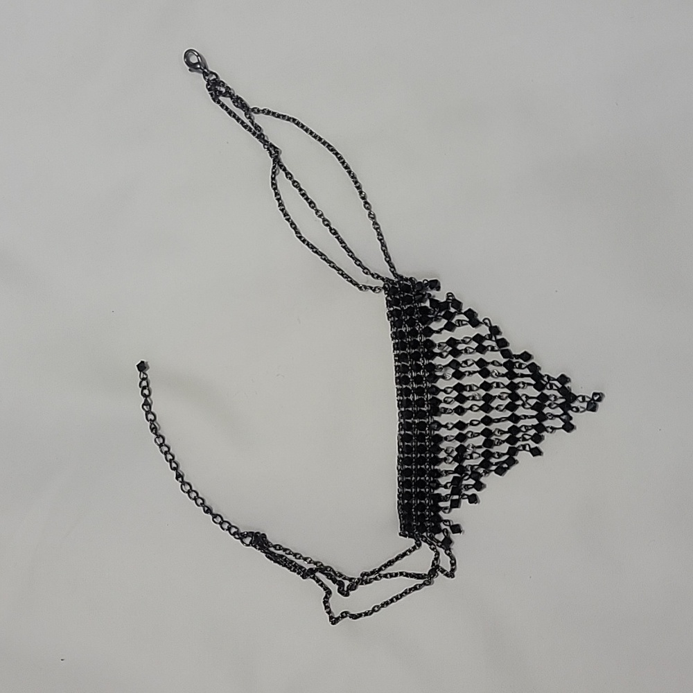 3/$15 Black Beaded Choker